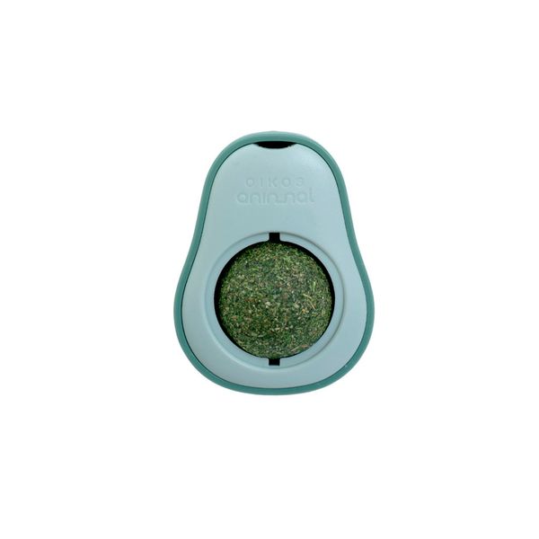 Brinquedo interativo abacate com catnip e fixador para gatos - oikos animal