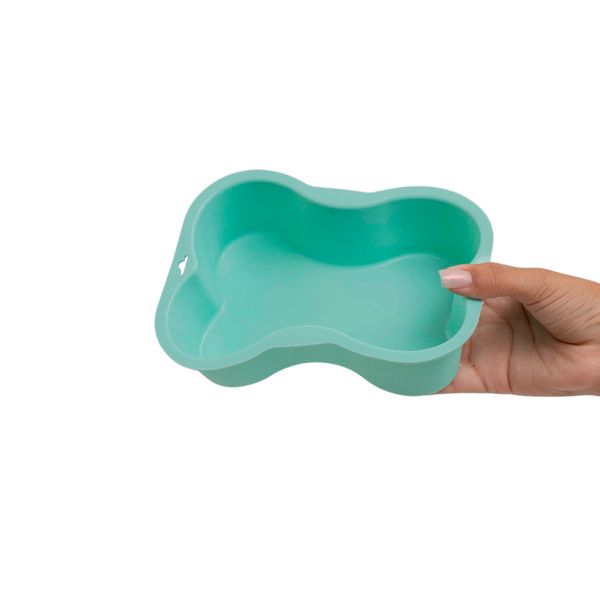 Forma de silicone para  bolo ossinho para pets - oikos animal
