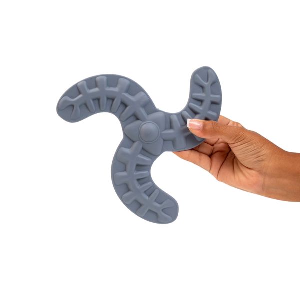 Brinquedo para caes boomerangue mordedor interativo pet de tpr - oikos animal