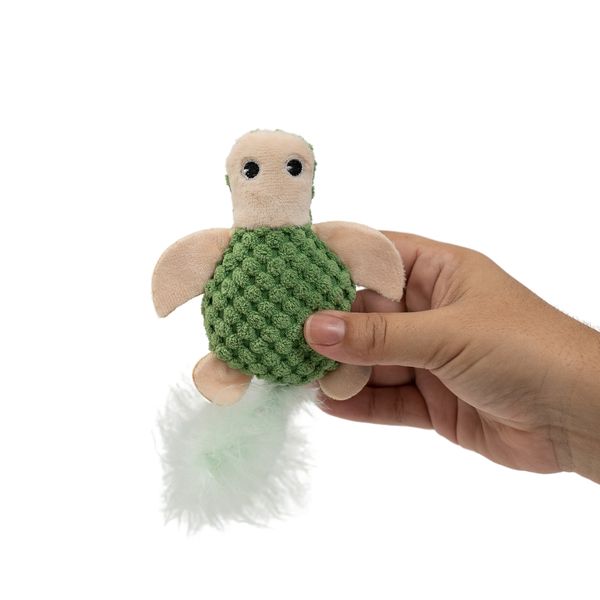 Pelúcia tartaruga com catnip para gatos - oikos animal