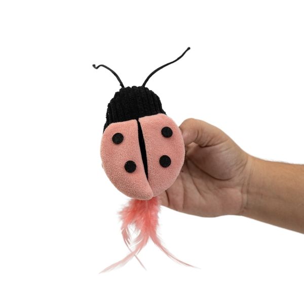 Pelúcia joaninha com catnip para gatos - oikos animal