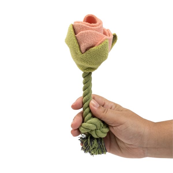 Pelúcia flor com corda para pets - oikos animal