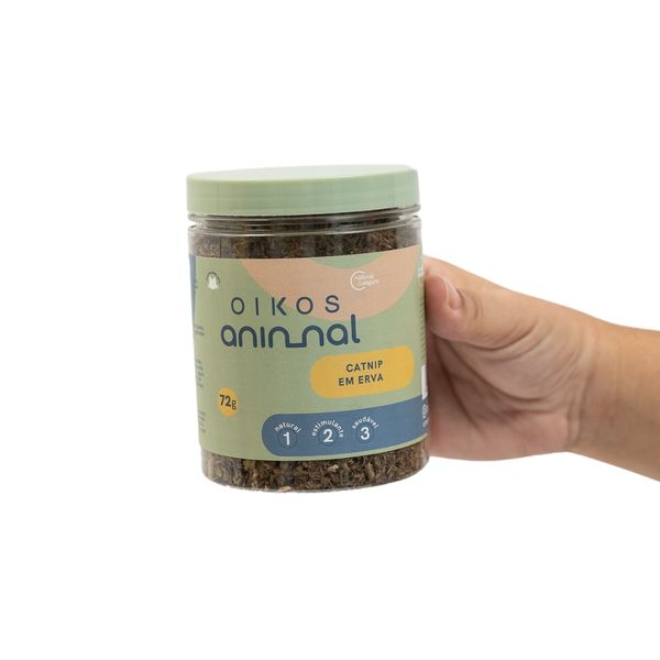 Erva catnip 72g para gatos - oikos animal