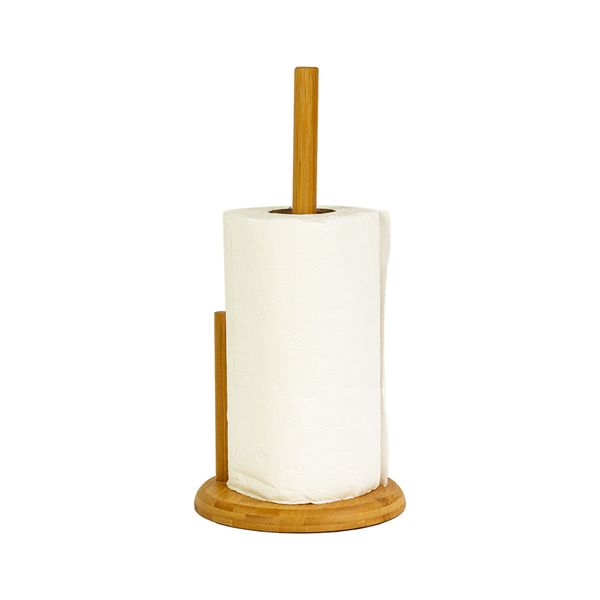 Porta papel toalha de mesa em bambu vertical - oikos